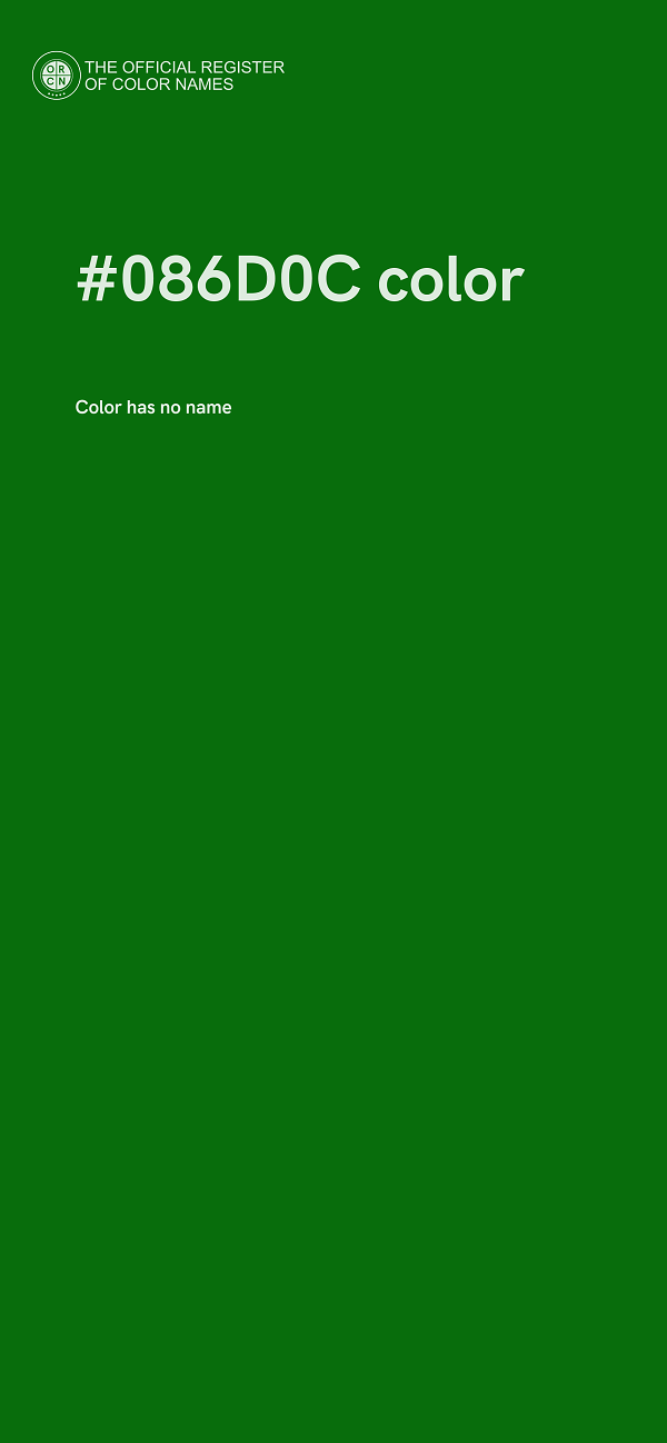 #086D0C color image