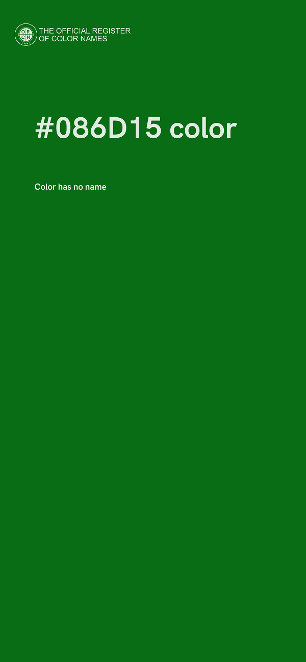 #086D15 color image