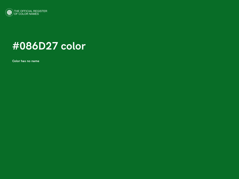 #086D27 color image