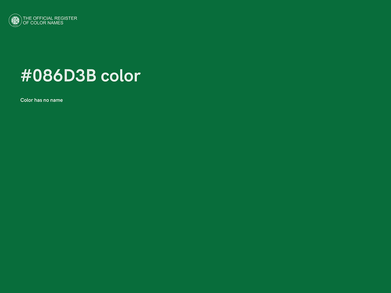 #086D3B color image