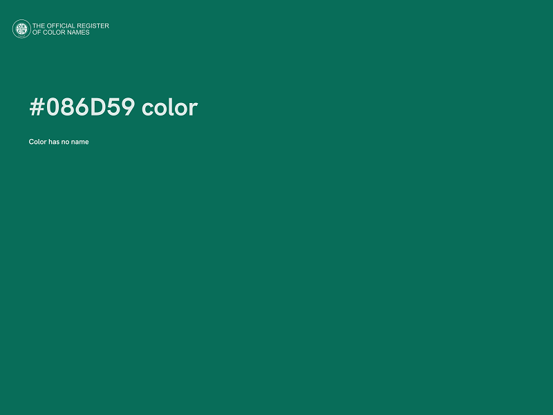 #086D59 color image