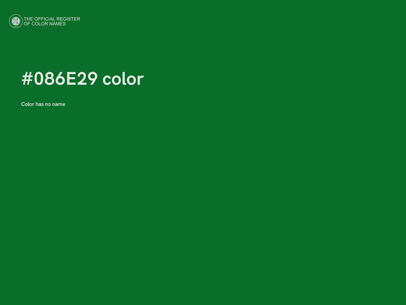 #086E29 color image