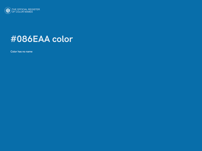 #086EAA color image