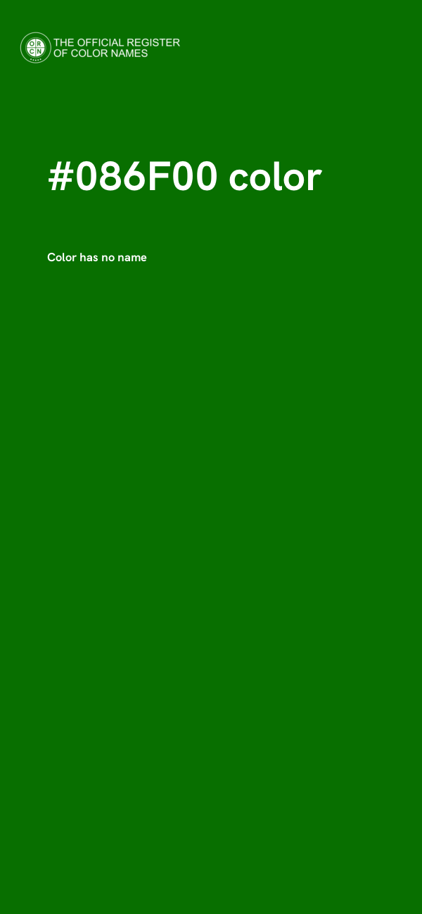 #086F00 color image