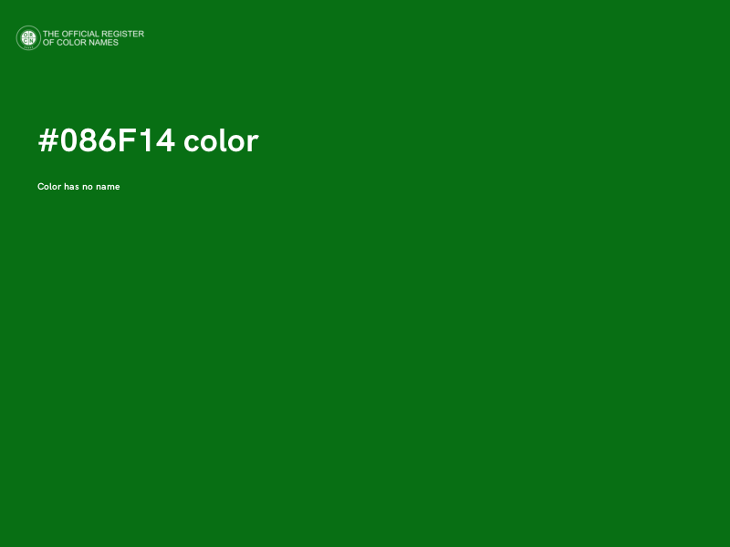 #086F14 color image