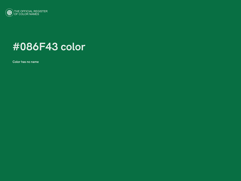 #086F43 color image