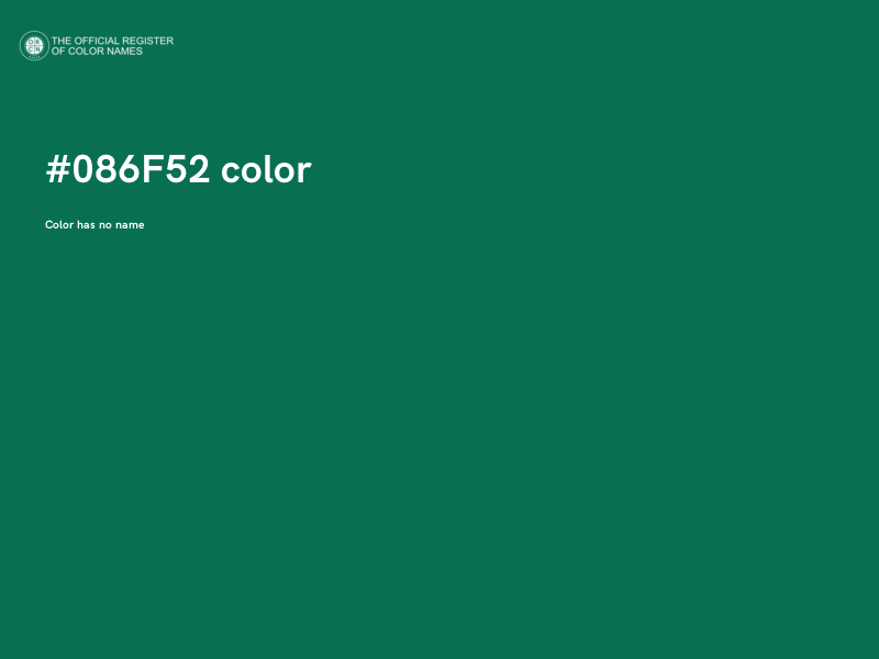 #086F52 color image
