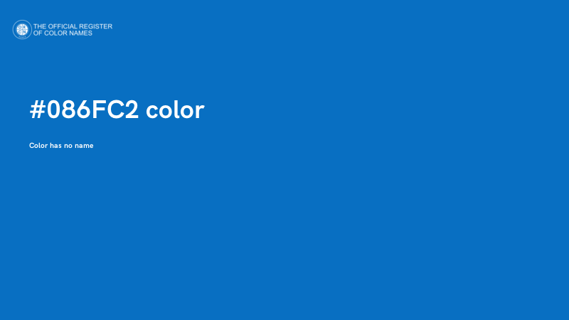 #086FC2 color image