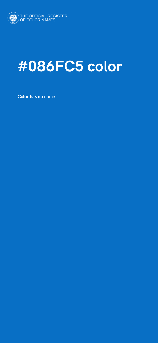 #086FC5 color image