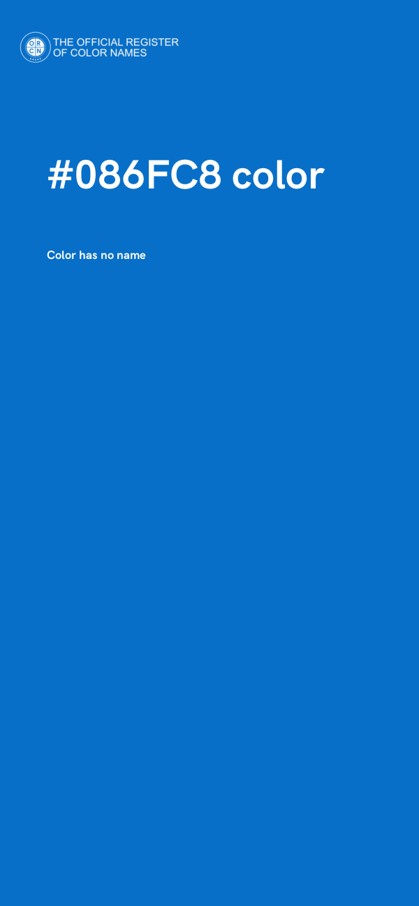 #086FC8 color image