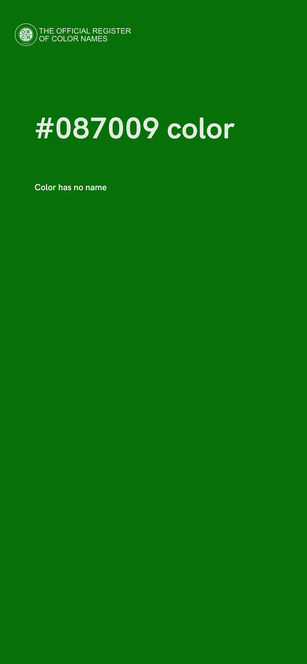 #087009 color image
