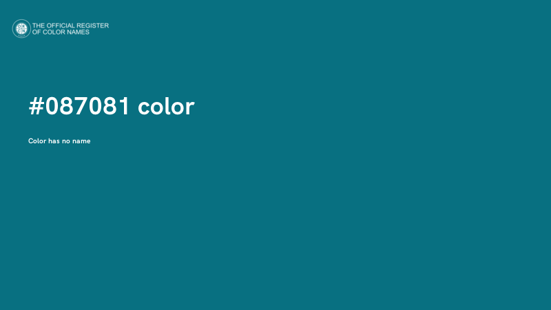 #087081 color image