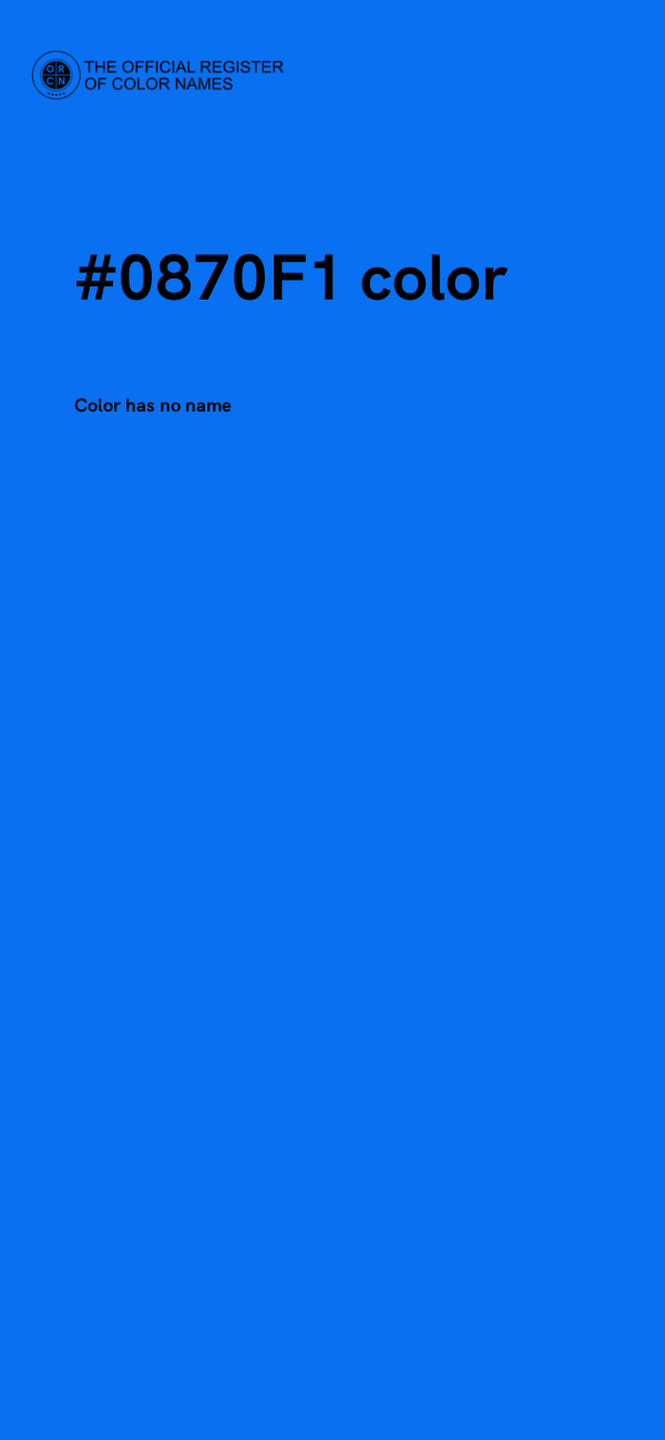 #0870F1 color image