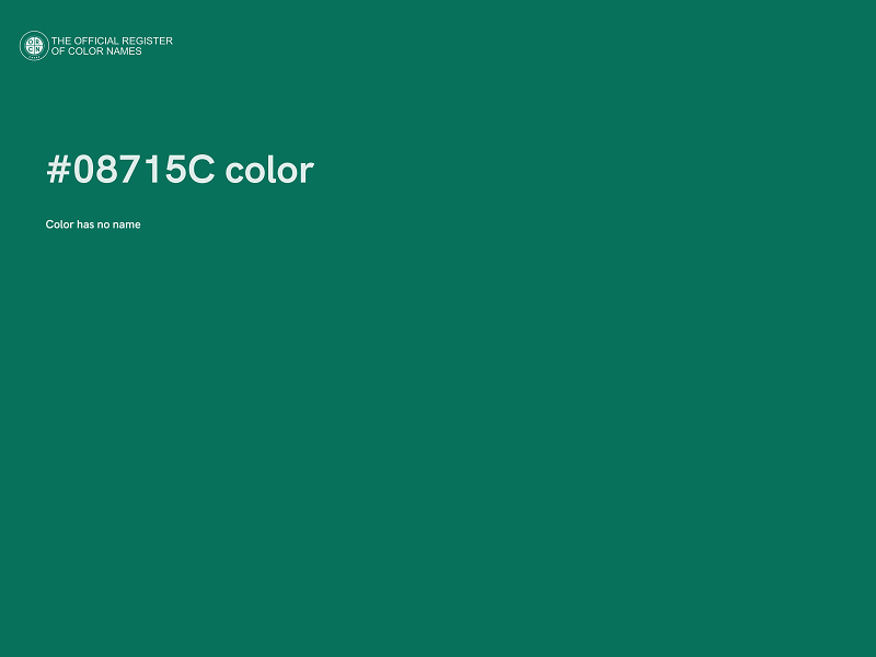 #08715C color image