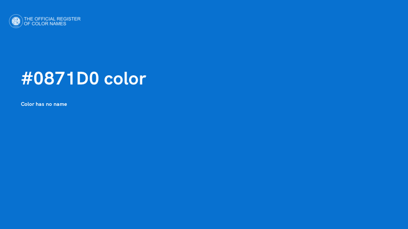 #0871D0 color image