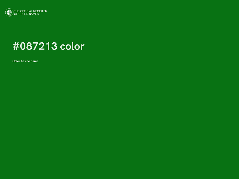 #087213 color image