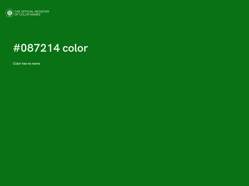 #087214 color image