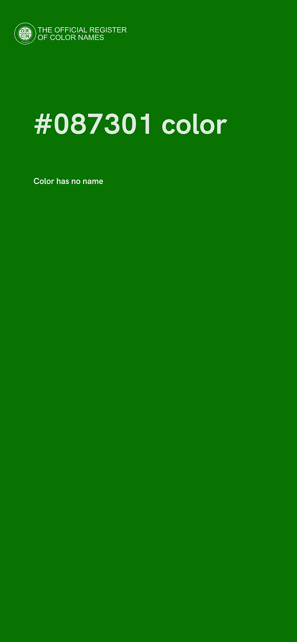 #087301 color image