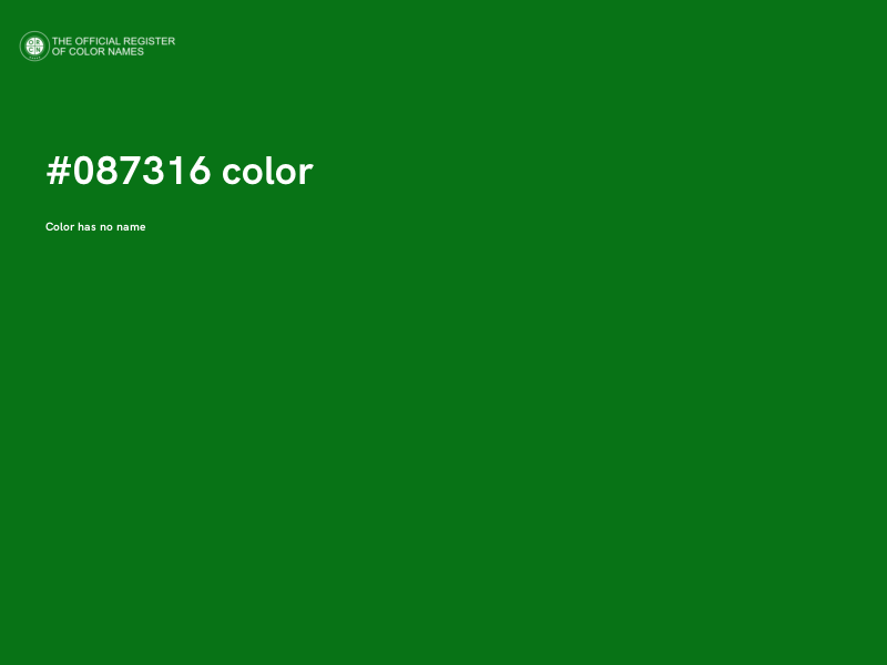 #087316 color image