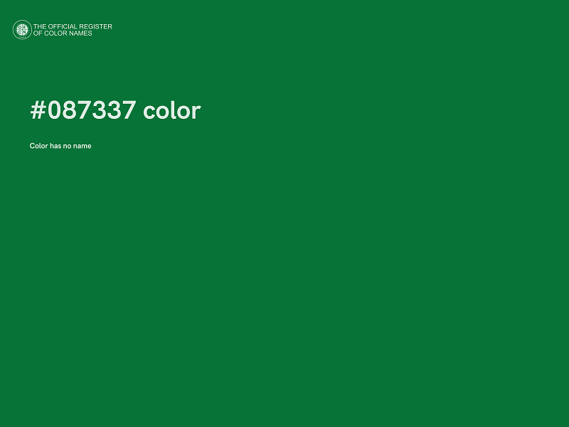 #087337 color image