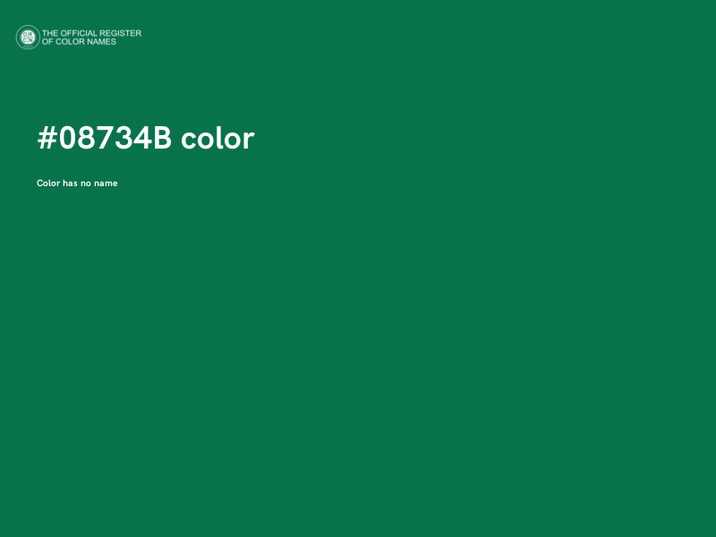 #08734B color image