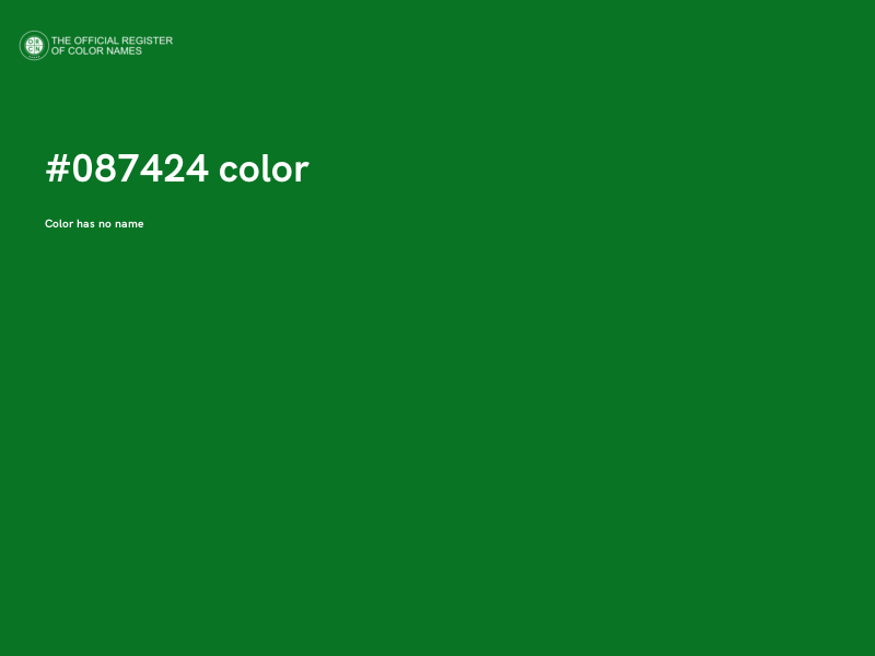 #087424 color image