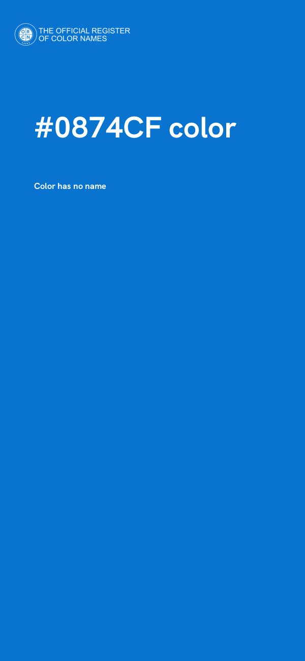 #0874CF color image