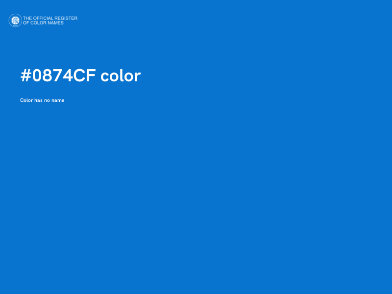 #0874CF color image