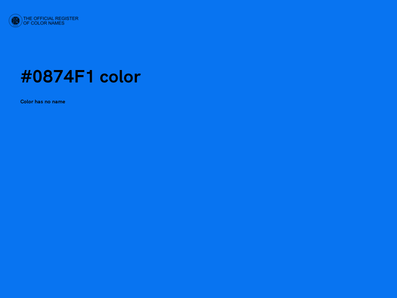 #0874F1 color image