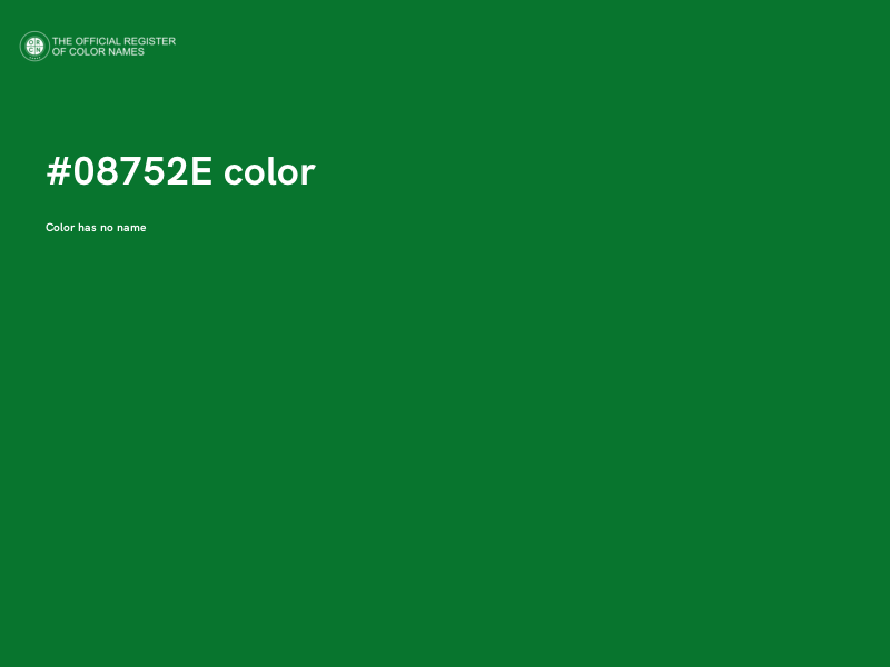 #08752E color image