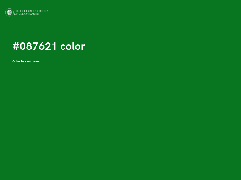 #087621 color image