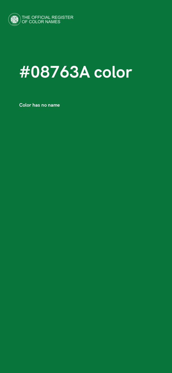 #08763A color image