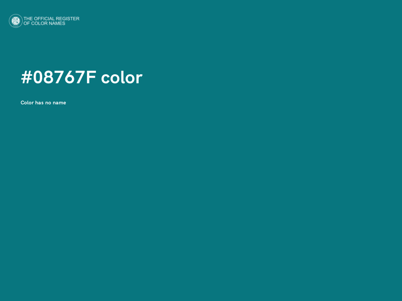 #08767F color image