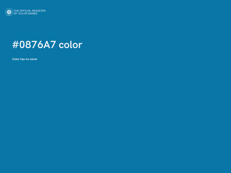 #0876A7 color image