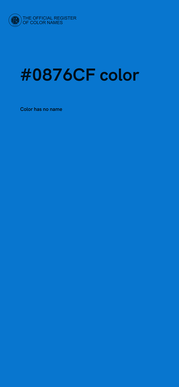 #0876CF color image