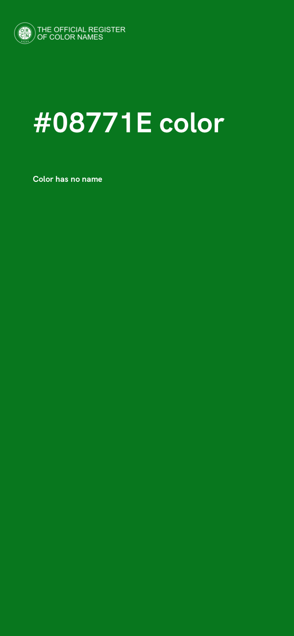 #08771E color image