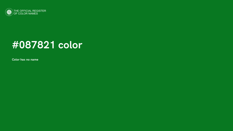 #087821 color image