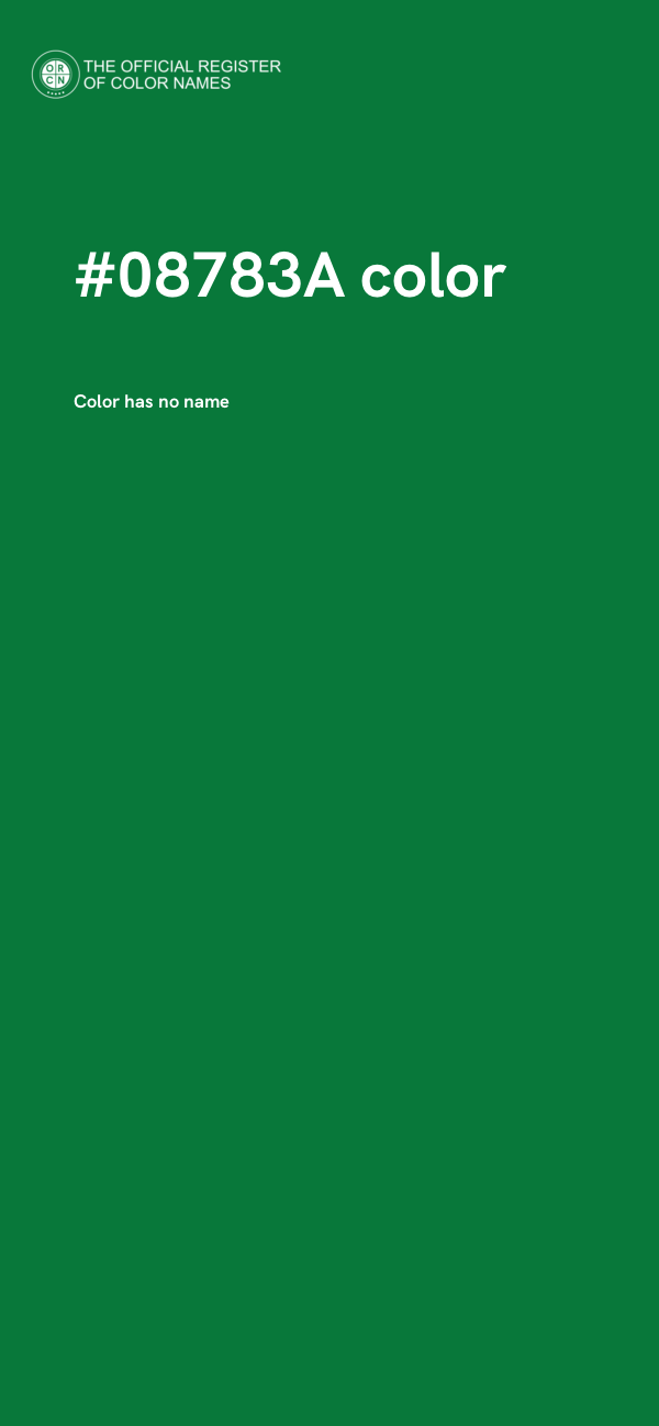 #08783A color image