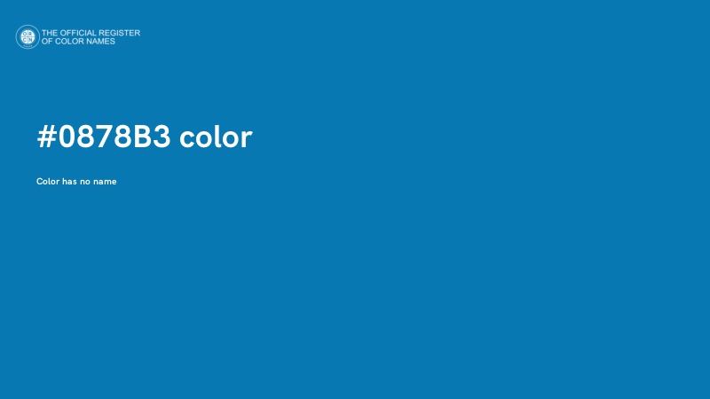 #0878B3 color image
