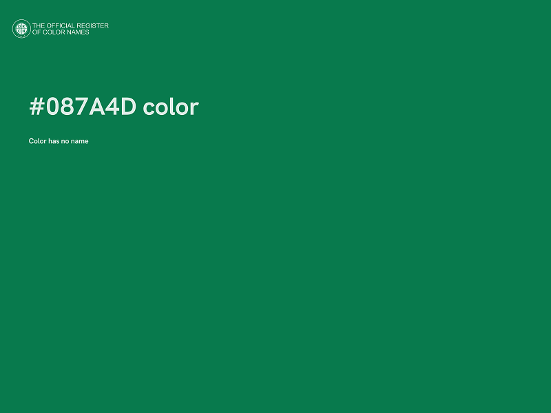 #087A4D color image