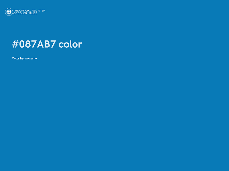 #087AB7 color image