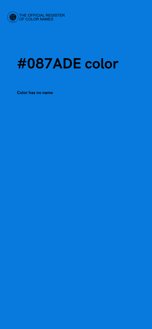 #087ADE color image
