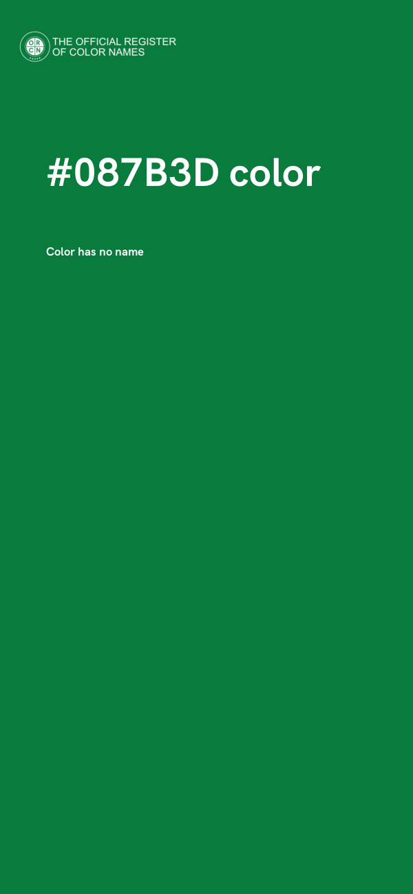 #087B3D color image