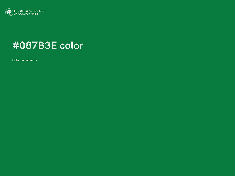 #087B3E color image