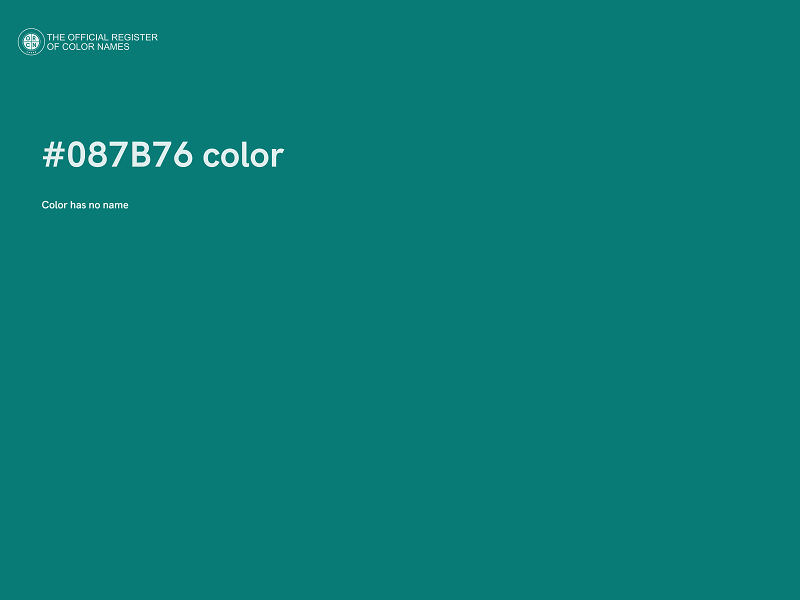 #087B76 color image