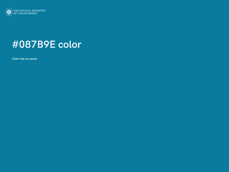 #087B9E color image