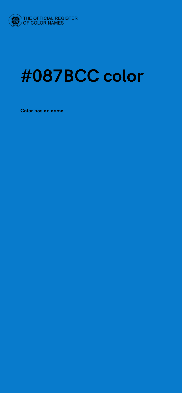 #087BCC color image