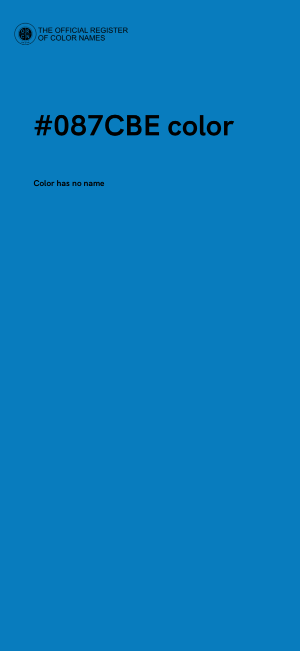 #087CBE color image