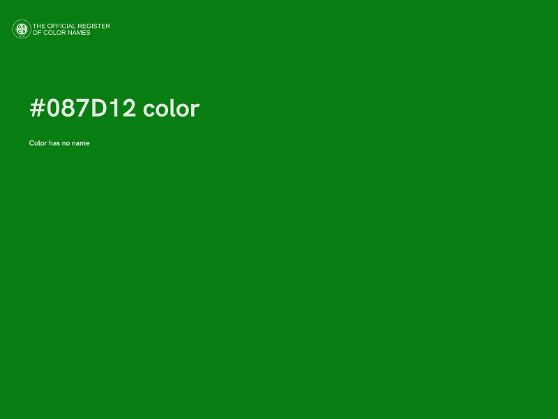 #087D12 color image