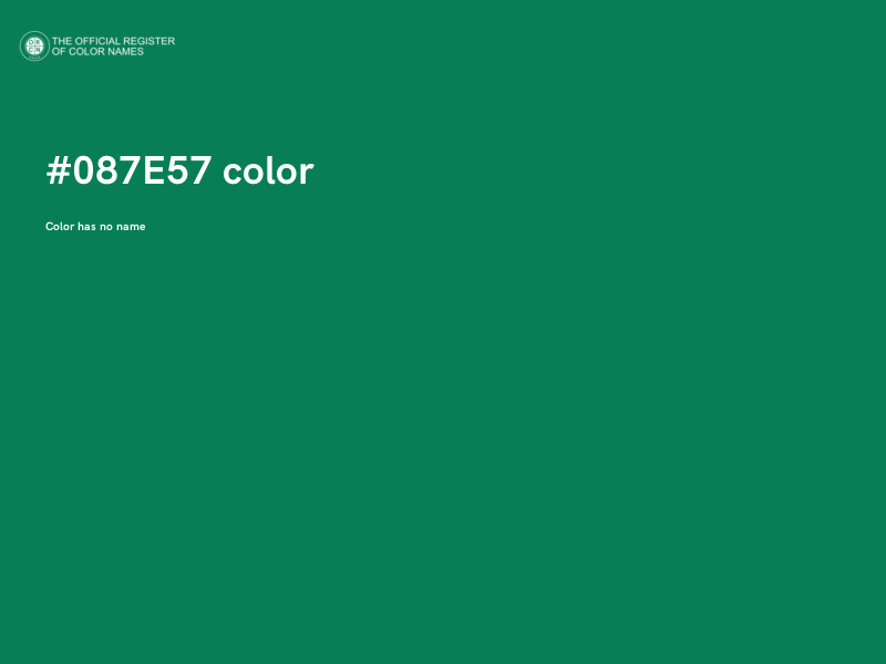 #087E57 color image